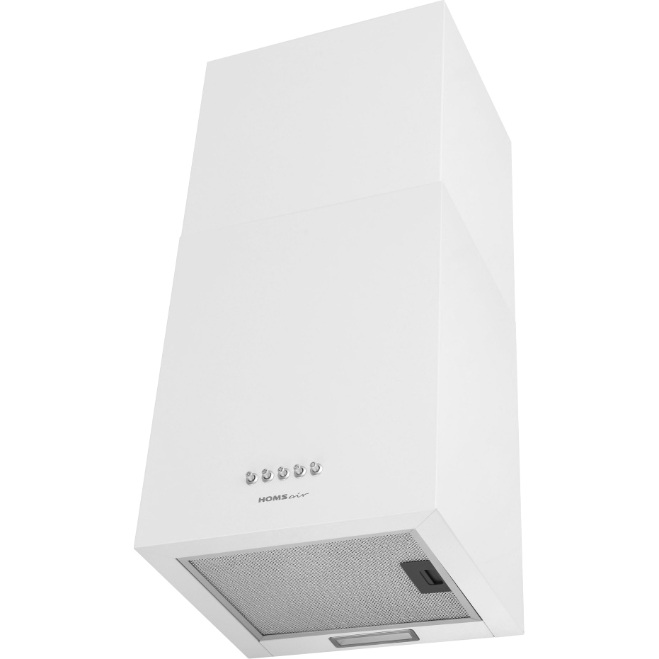 Кухонная вытяжка HOMSair/ Кухонная вытяжка HOMSair PHLOX Push 40 белый, механическое управление, LED освещение, максимальная производительность 700 м3/ч, уровень шума 54 дБ, цвет белый