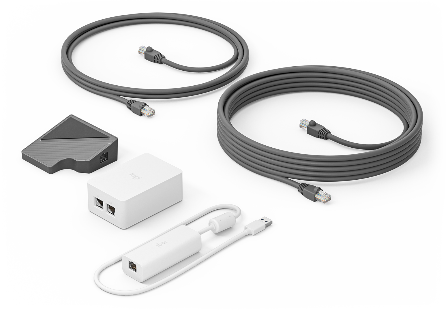 952-000019 Logitech Комплект кабелей Cat5E Kit for Tap-GRAPHITE-USB