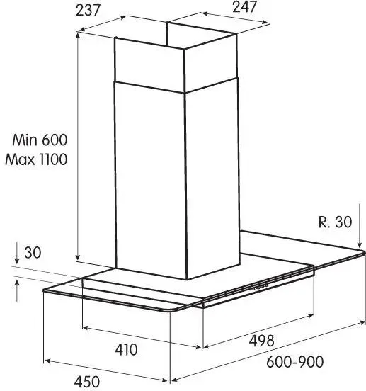 Вытяжка JetAir MOLLY P 90 INX- PRF0004050A — фото 5