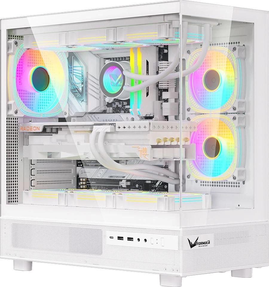 Корпус Formula Crystal Z8 белый ATX 9x120mm 6x140mm 1xUSB3.0 audio bott PSU [CRYSTAL Z8 W]