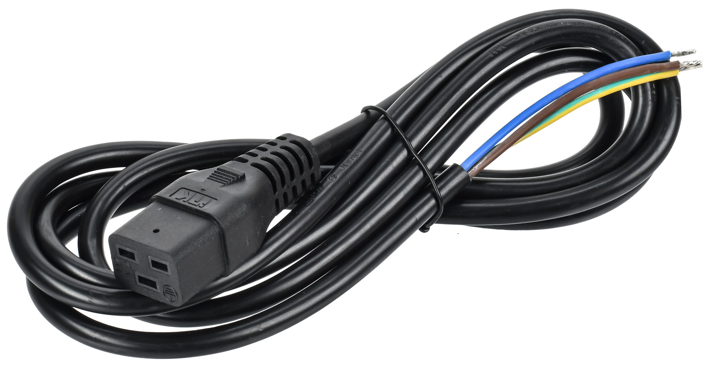 ITK Кабель электропитания PDU 3х1,5 2М C19-б/р
