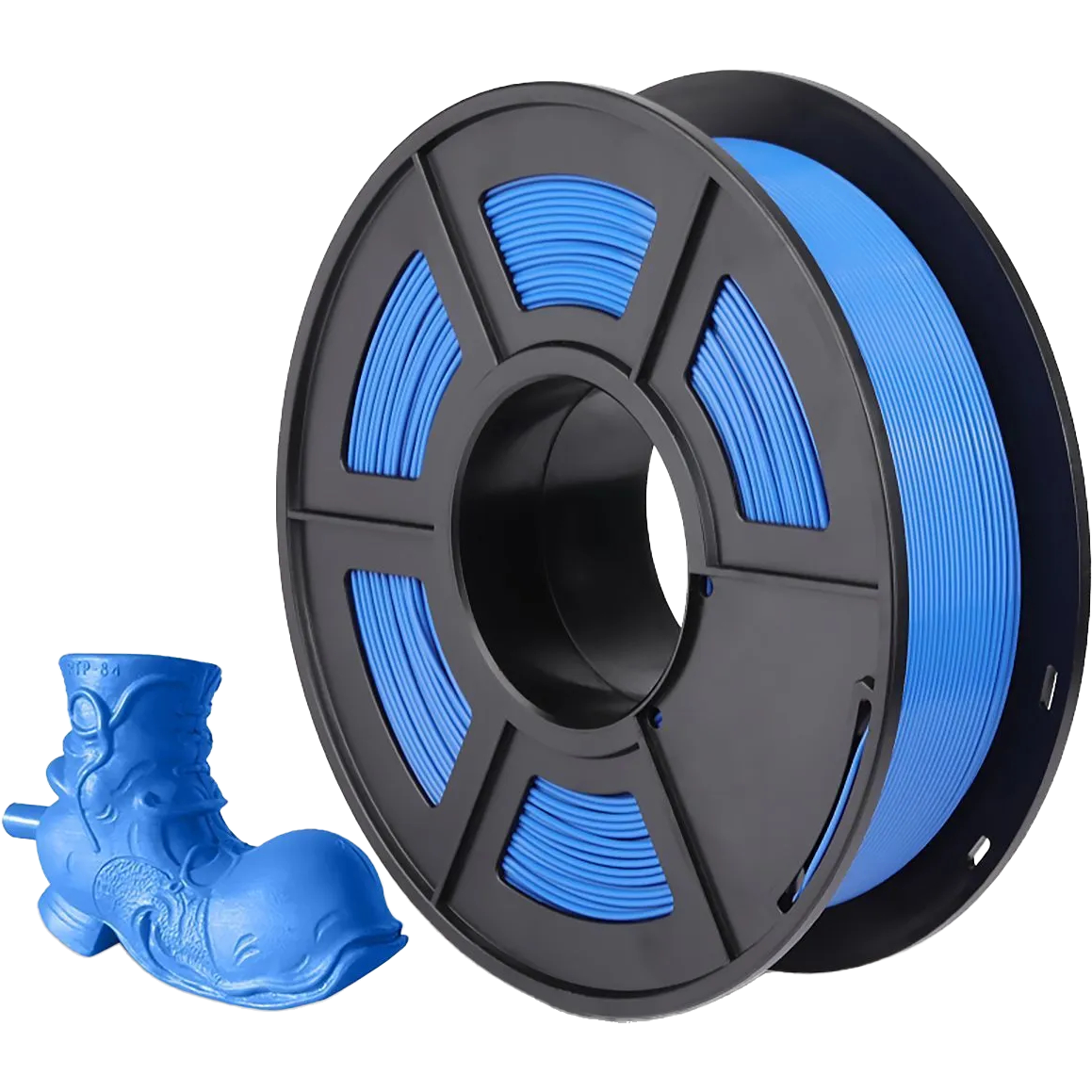 Филамент NVPRINT PLA Blue Grey для 3D печати диаметр 1.75мм  длина 330 метров  масса 1 кг