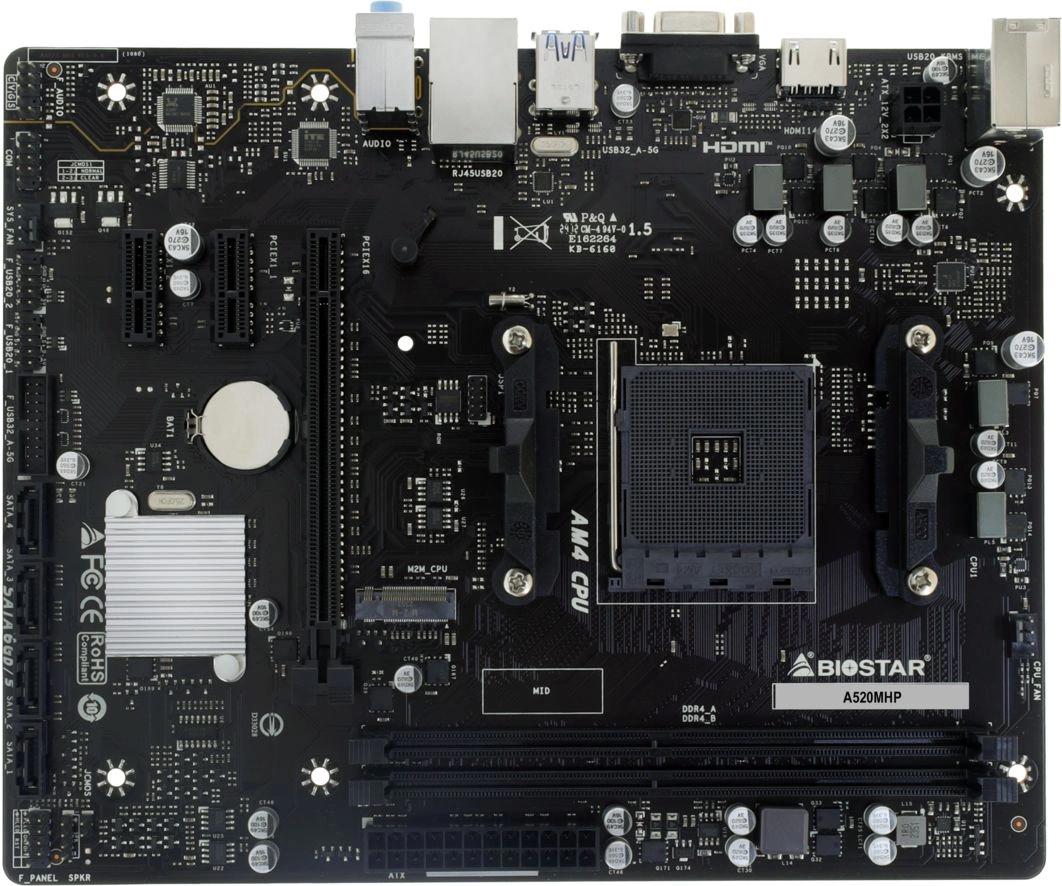 Biostar A520MHP RTL{AMD A520,mATX (uATX),Socket AM4}
