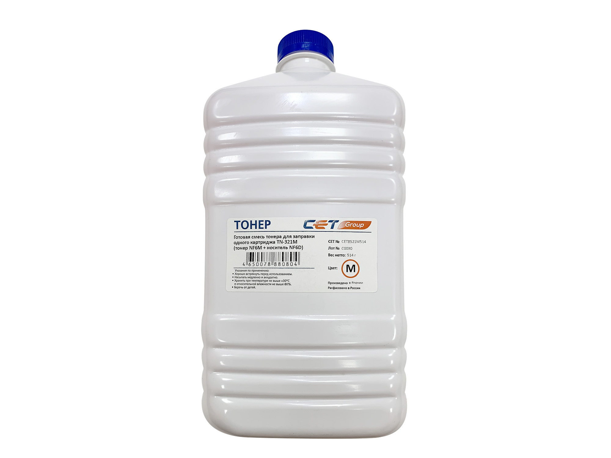 Тонер NF6M + носитель NF6D TN-321M для KONICA MINOLTA Bizhub C224/284/364 (CET) Magenta, 514г/бут, CET8521M-514, TN-321M