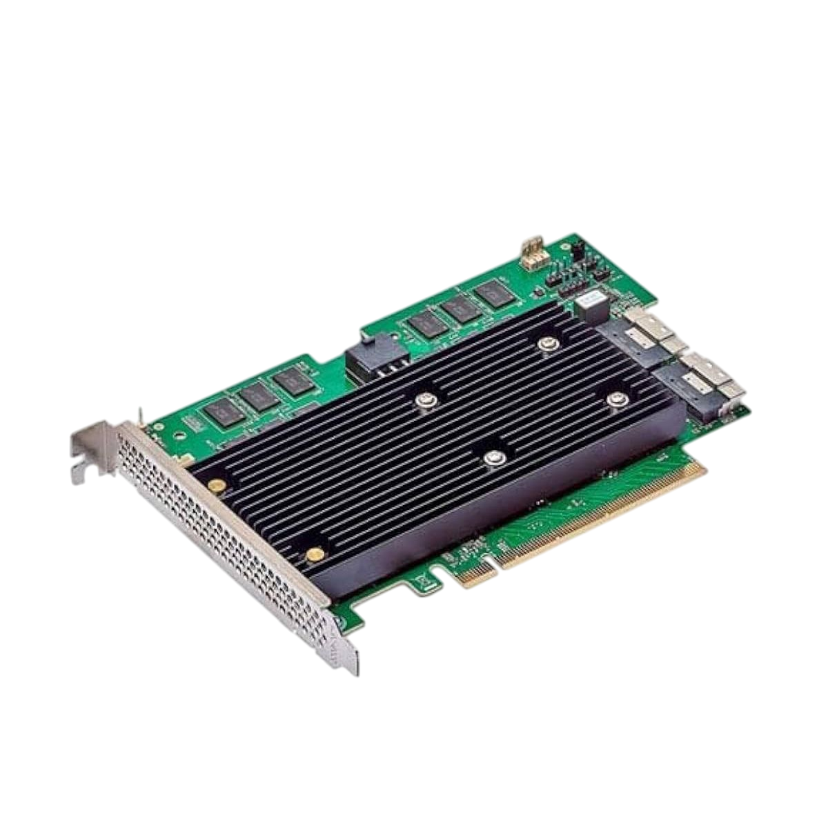 Контроллер/ Broadcom 9670W-16i SGL (05-50113-00003 / 03-50113-00002) , PCIe 4.0 x16, Full Height, 24G SAS/SATA/NVMe, RAID 0,1,5,6,10,50,60, 16port(2x8 SFF-8654), 8GB Cache, SAS4116W ROC, RTL