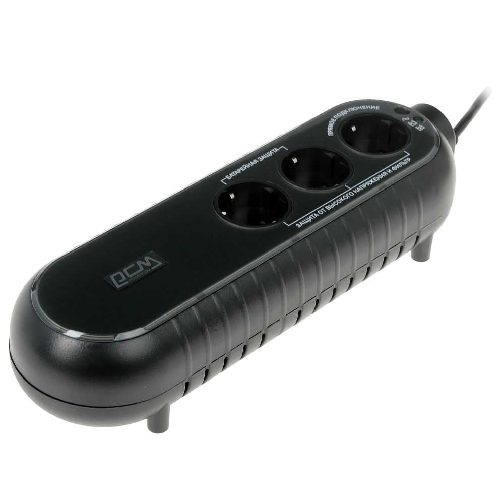 PowerCom WOW-300(A) ИБП {OffLine, 300VA/165W, Tower, 3xEURO} (41484)