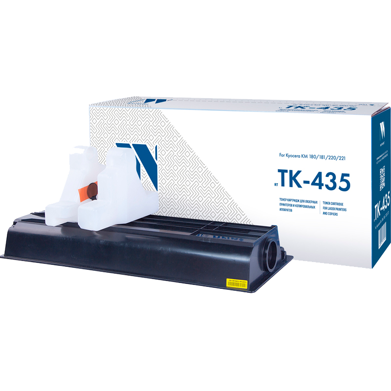 NVPrint TK-435 Тонер-картридж для МФУ Kyocera Mita TASKalfa 180/181/220/221, черный, 15000 стр. (туба, 870 г.)