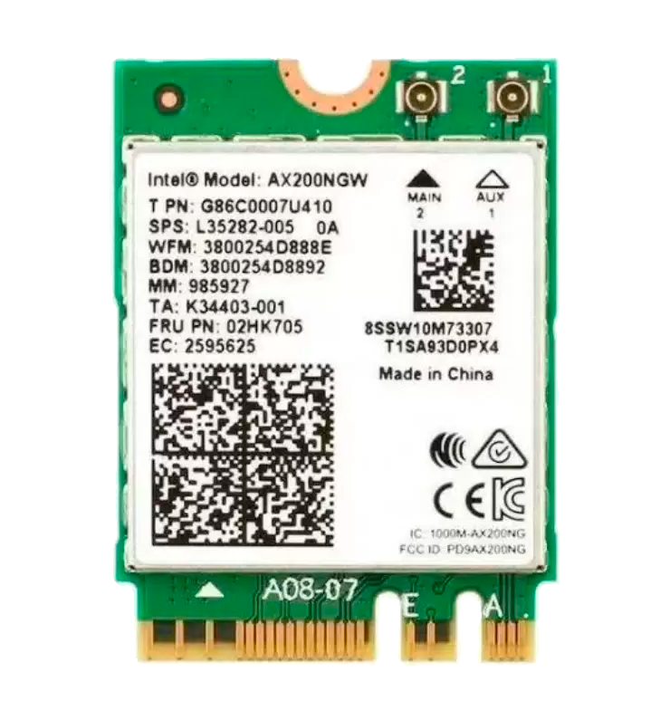 Intel AX200.NGWG.NV Wi-Fi 6 AX101, 2230, 2x2 AX+BT, No vPro, 999CV1 (985927)