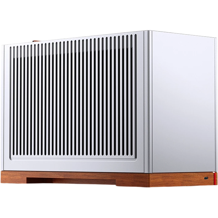 Корпус без блока питания/ Case JONSBO T9, Micro-Tower, no fan, 1xUSB-C 3.2, SFX PSU Support, mITX Silver