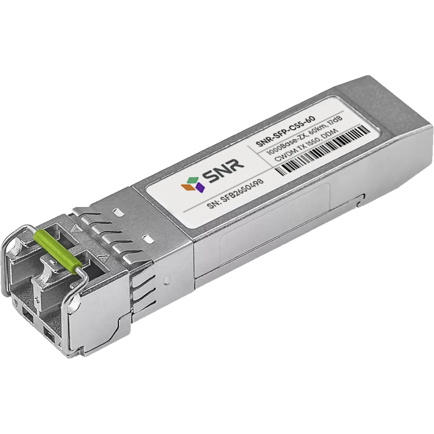 SNR SNR-SFP-C55-60 Модуль SFP CWDM оптический, дальность до 60км (17dB), 1550нм