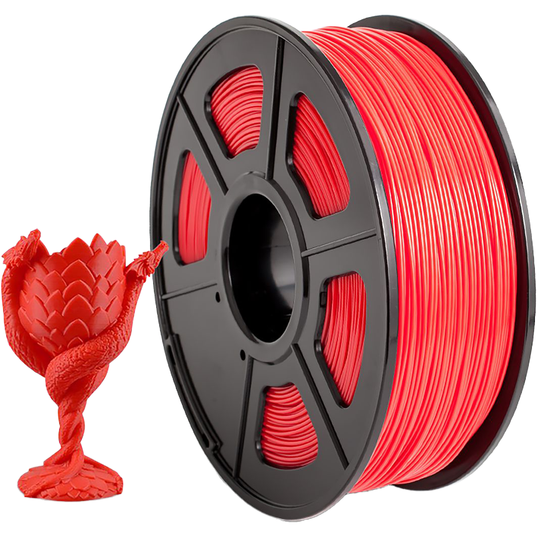 Филамент NVPRINT ABS Red для 3D печати диаметр 1.75мм  длина 330 метров  масса 1 кг