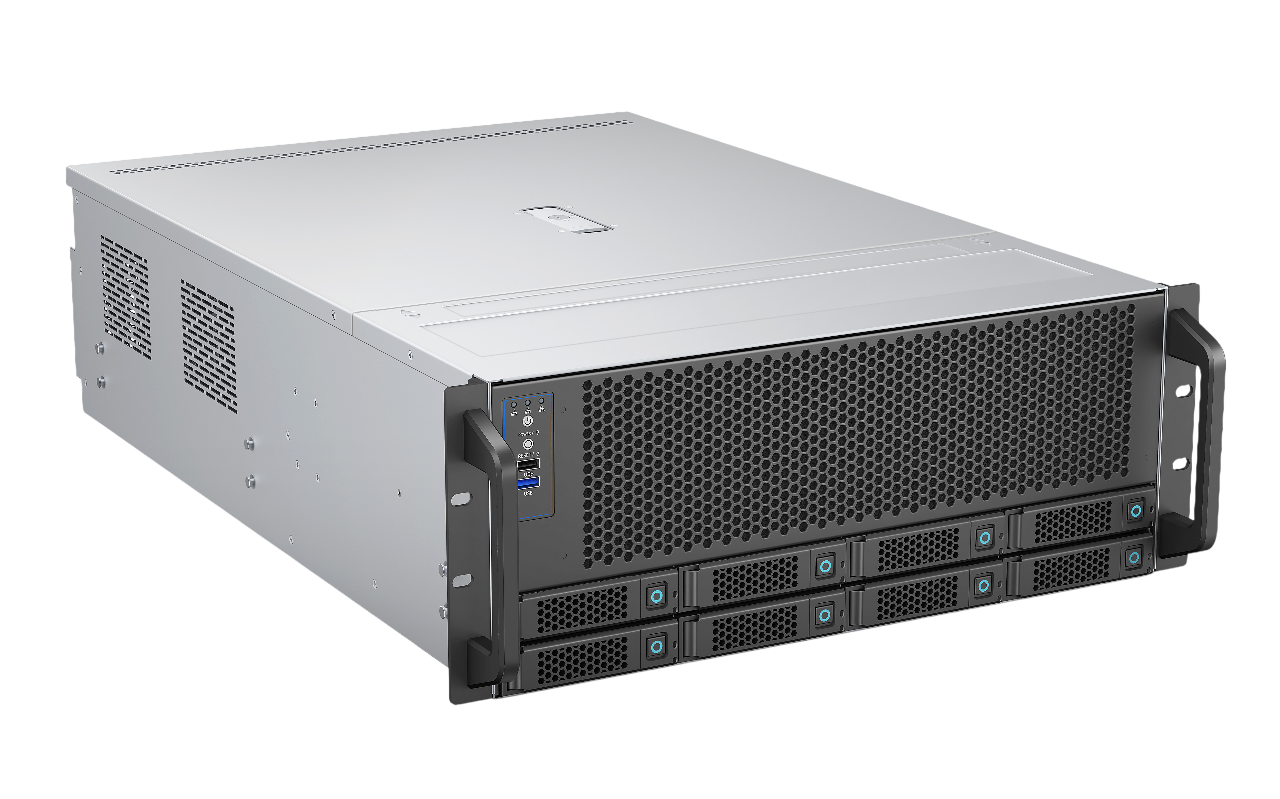 Серверный корпус/ Server case YCC YRM-46508A0, 4U, E-ATX, 8x3,5"/2,5" hotswap HDD bays, SAS/SATA 12GB/s minisasHD backplane, 3x12038 PWM front fans, 2x8038 PWM rear fans, 2xUSB 3.0, 11xFHFL PCIe slots, depth 650mm, CRPS 1+1 2000W (2*CRPS2000D2) + PDB 3000W