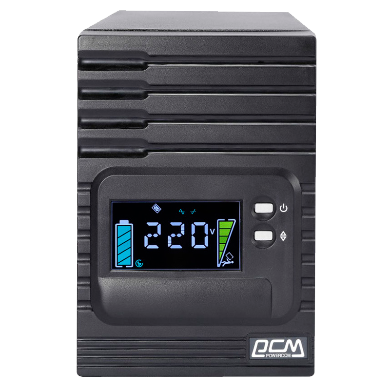 PowerCom Smart King Pro+ SPT-3000-II LCD ИБП {Line-Interactive, 3000VA/2400W,  Tower, 8 xC13 + 1 xC19, USB, SNMP Slot} (1152569)