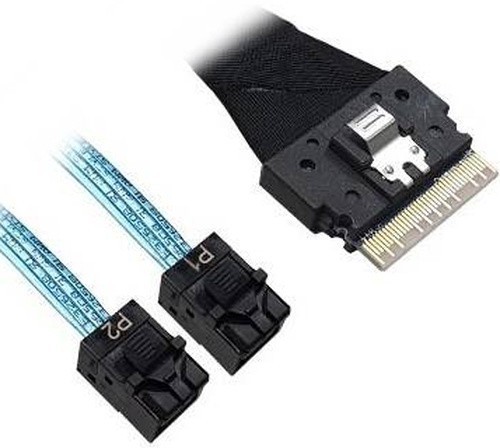 Кабель SFF-8654 (x8)->2xSFF-8643 Broadcom 05-60003-00