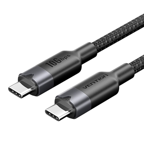 Кабель Vention USB 3.2 Gen2 CM/CM - 1м. Черный 5А PD100W, шт.