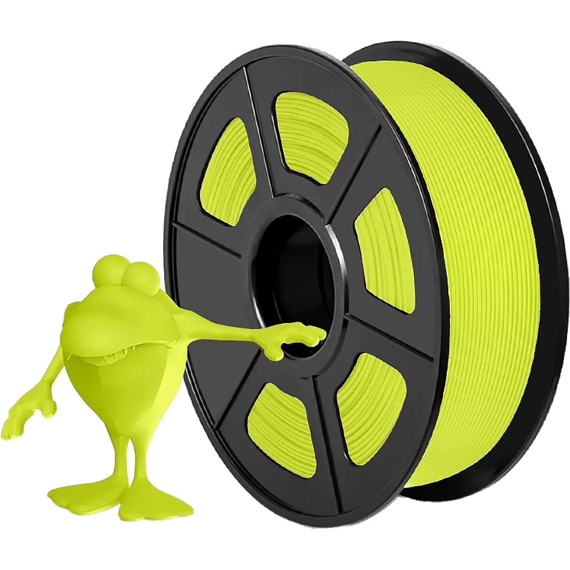 Филамент NVPRINT PLA Matte Bright Yellow для 3D печати диаметр 1.75мм  длина 330 метров  масса 1 кг