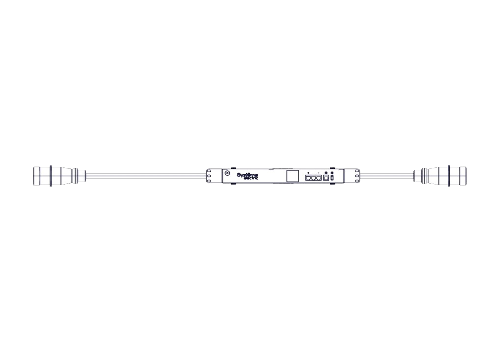 PDU, with monitoring, Uniprom series, 0/1U, 400V, 3P, 16A, IEC309 input, IEC309 output
