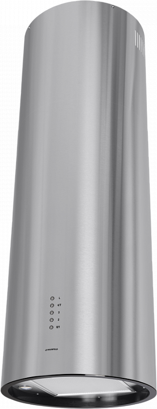 ВЫТЯЖКА MAUNFELD LEE ISLA 39 INOX/ островная вытяжка с потолочным креплением, 1050 м3, кухни до 40м2, 52дБ, LED, электронное управление, в опции угольный фильтр CF172C, нержавеющая сталь