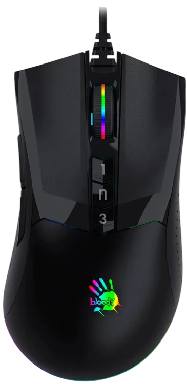 Мышь A4Tech Bloody W90 Max черный оптическая (10000dpi) USB (7but)