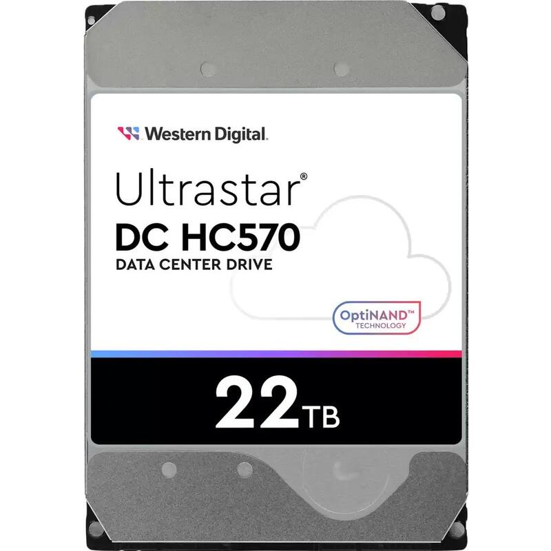 22Tb Western Digital Ultrastar DC HC570 HDD 3.5" SAS 22Tb, 7200rpm, 512MB buffer, 512e/4Kn (0F48052), 1 year