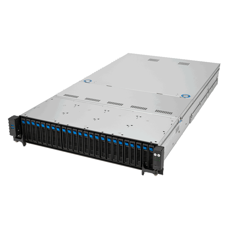 Серверная платформа 2U ASUS RS521A-E12-RS24U/1G/2kW/16NVMe/FAN/RH/OCP/GPU (SP5, 24*DDR5, 24*2,5" SAS/SATA/NVMe, 3*PCIe, 4*USB 3.2)