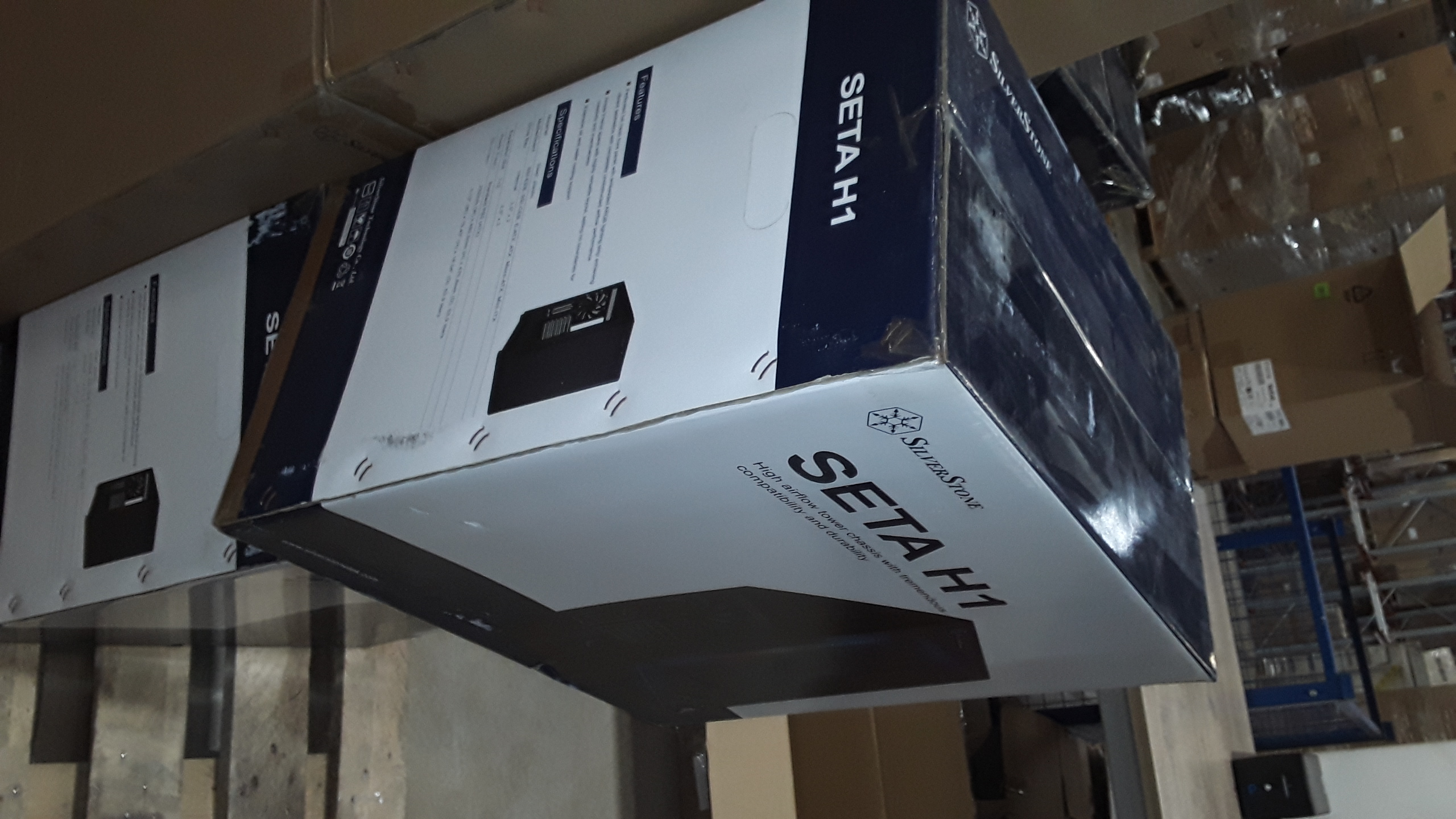 Корпус без блока питания/ Case SilverStone Seta H1, Midi-Tower, TG, 1x140mm + 2x160mm, 2xUSB-A 3.2 + 1xUSB-C, SSI-CEB, SSI-EEB, E-ATX, ATX, mATX, mITX Black