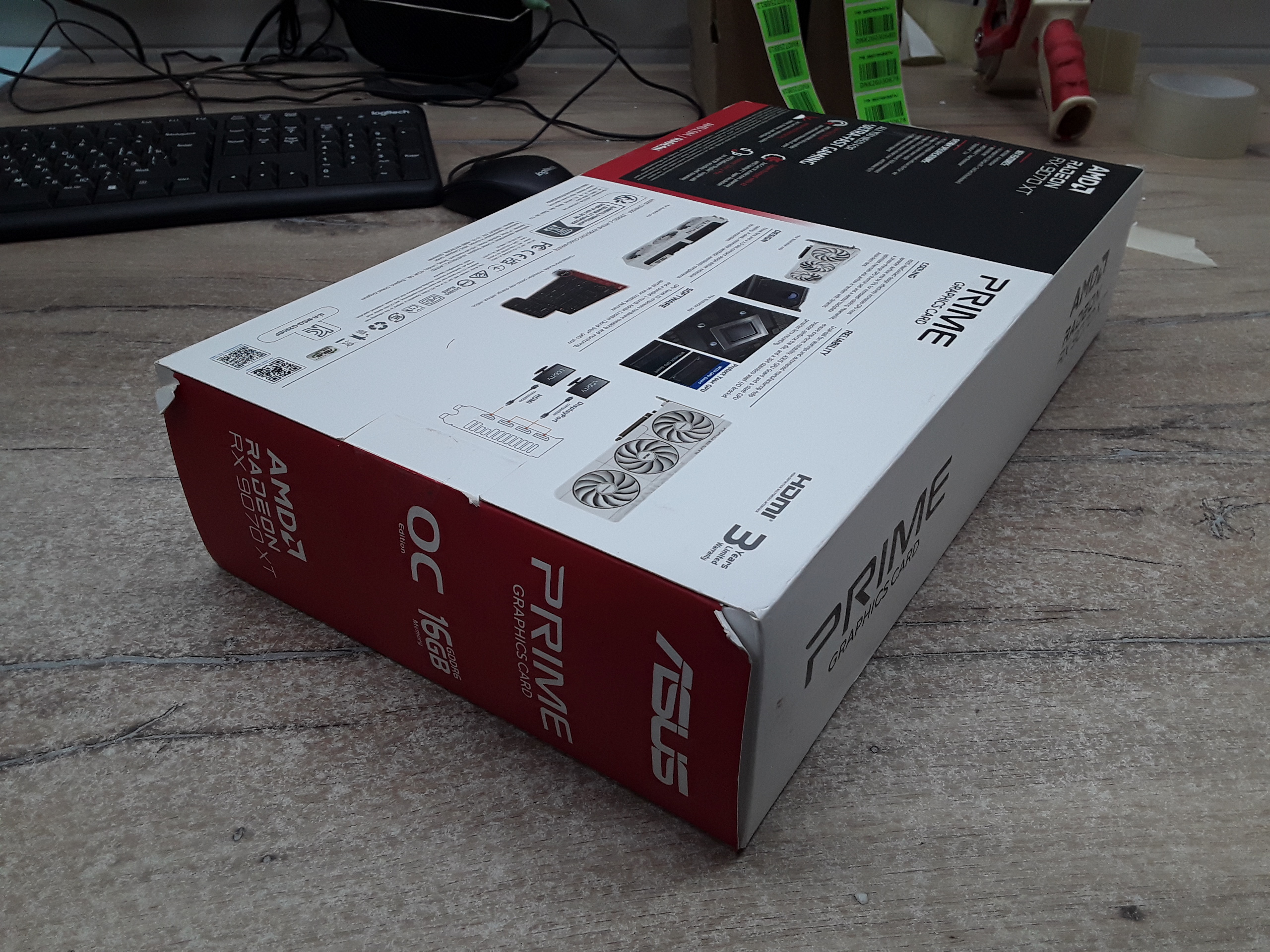 Видеокарта/ PRIME-RX9070XT-O16G-WHITE